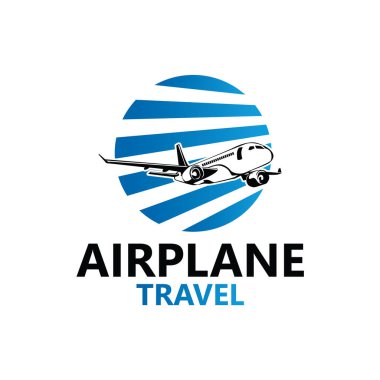 Airplane Travel Logo Template Design