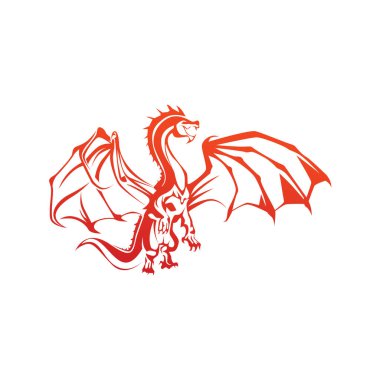 Dragon Logo Template Design Vector