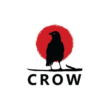 Crow Logo Template Design Vector