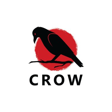 Crow Logo Template Design Vector