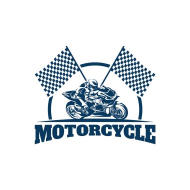 Motorcycle Sport Logo Template Design Vector