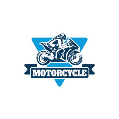 Motorcycle Sport Logo Template Design Vector