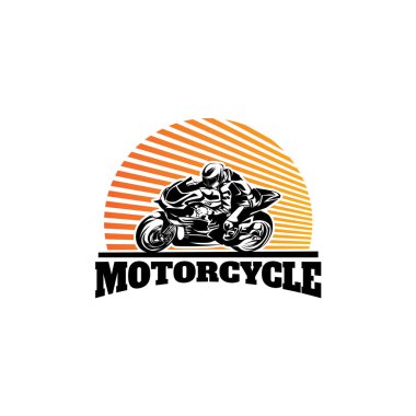 Motorcycle Sport Logo Template Design Vector