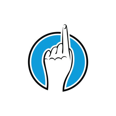 Index Finger Logo Template Design Vector