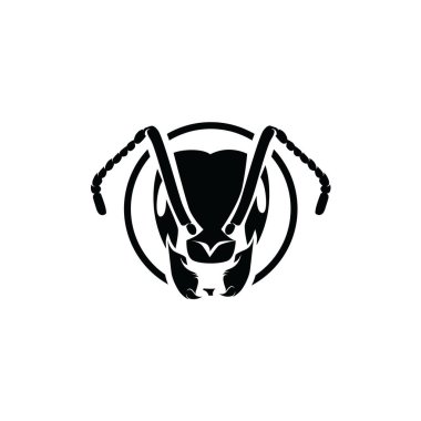 Ant Head Logo Template Design Vector