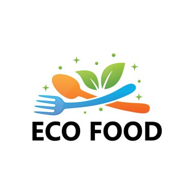 Eco Food Logo Template Design Vector