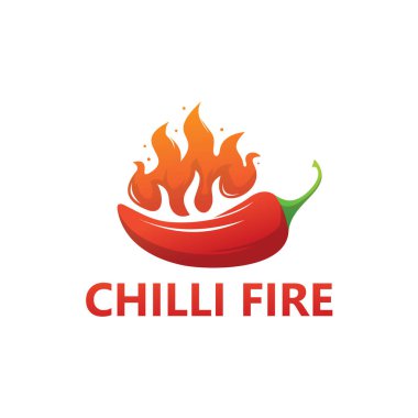 Chilli Fire Logo Template Design Vector