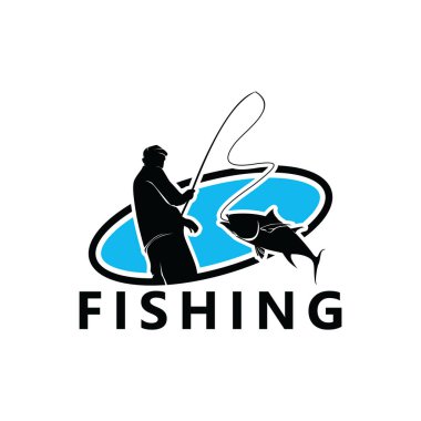 Fishing Logo Template Design Vector