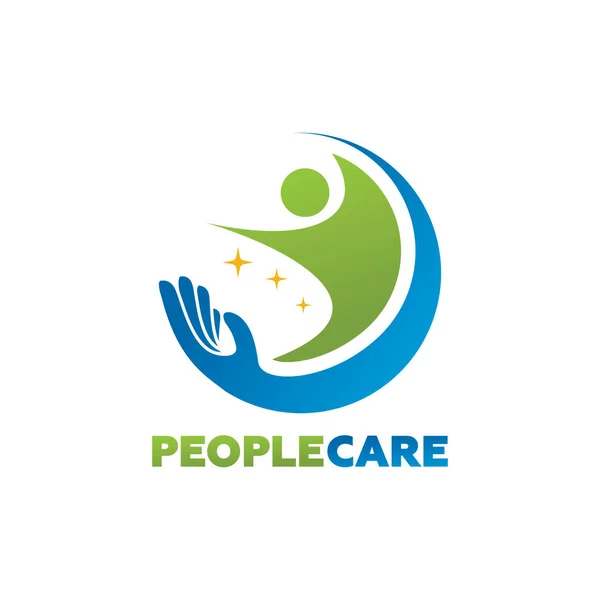 People Care Logo Template Design Vector, Emblem, Design Concept, Creative Symbol, Icon