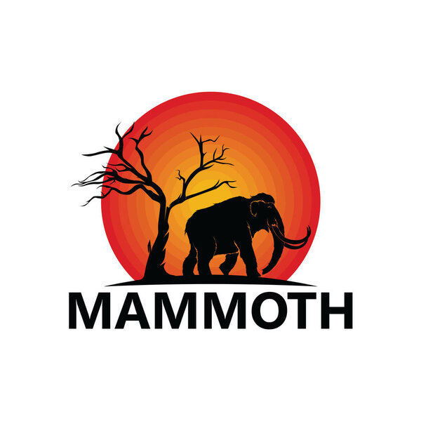 Mammoth Logo Template Design Vector