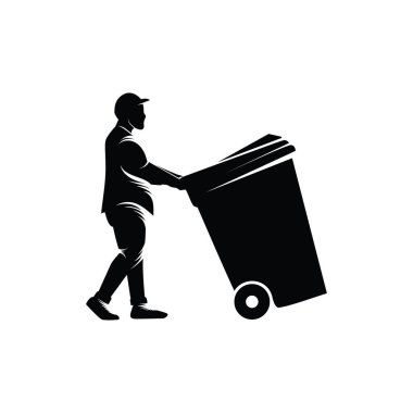 Garbage collector logo template design
