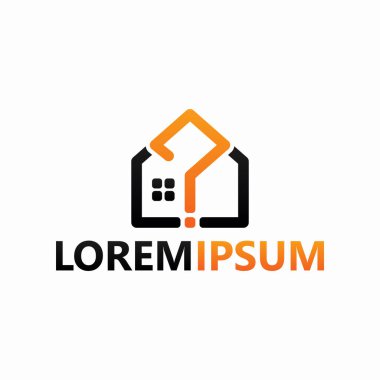 House question logo template design