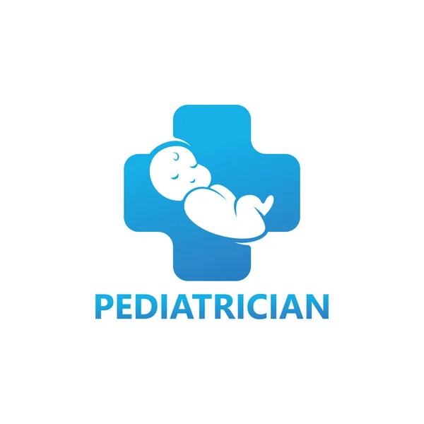 Pediatrician logo template design vector