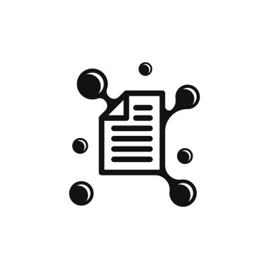 Dots digital paper document logo template design