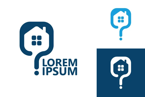 House question logo template design vector