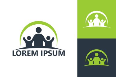 Parenting logo template design vector