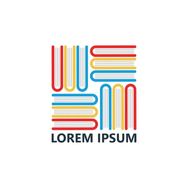 Book group logo template design vector