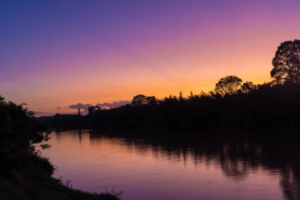 Dusk on the Song Dong Nai River in Cat Tien National Park, Vietnam