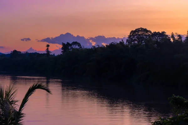Dusk on the Song Dong Nai River in Cat Tien National Park, Vietnam