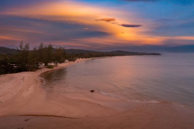 Sunset on a beach in Phu Quoc Island, Vietnam