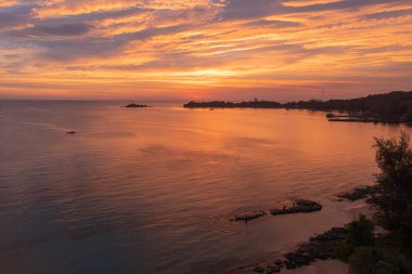 Sunset on a beach in Phu Quoc Island, Vietnam
