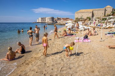 Banje beach in Dubrovnik, Croatia