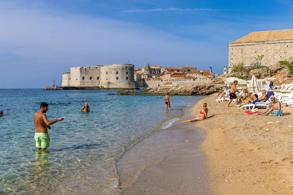 Banje beach in Dubrovnik, Croatia