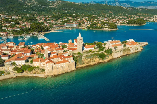 Aerial View Old Town Rab Adriatic Sea Croatia — Stock Photo, Image