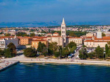 Aerial view of Zadar City, Croatia clipart