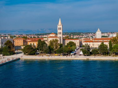 Şehrin zadar, Hırvatistan havadan görünümü