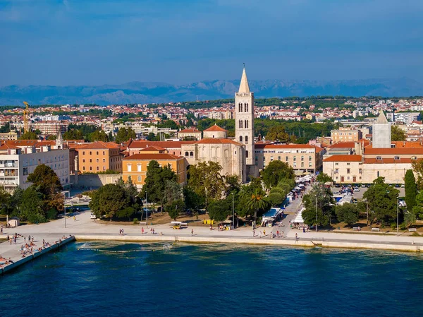 Şehrin zadar, Hırvatistan havadan görünümü