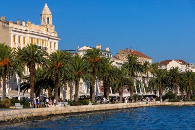 Hırvatistan 'ın Split kentinde liman kenti