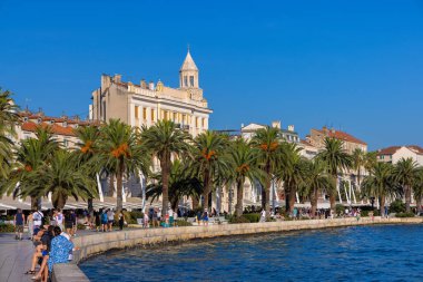 Hırvatistan 'ın Split kentinde liman kenti