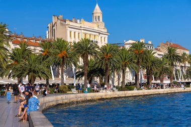 Hırvatistan 'ın Split kentinde liman kenti