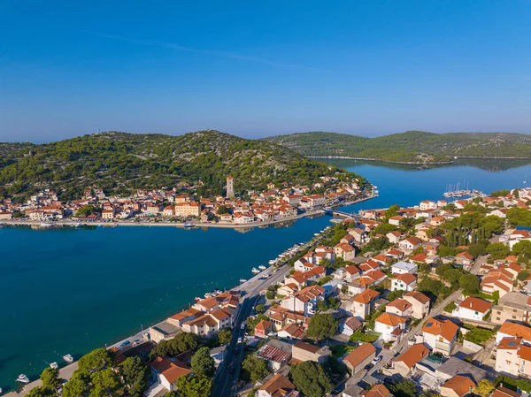 Вид Воздуха Тисно Муртер Хорватия — стоковое фото