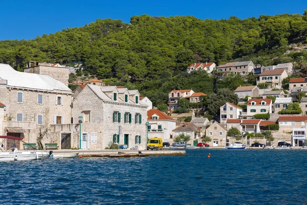 Pucisca Stadt Auf Der Insel Brac Kroatien — Stockfoto
