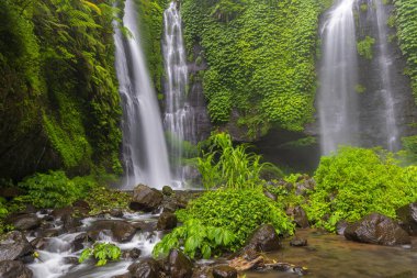 Endonezya 'daki Bali Adası' nda Fiji Şelalesi