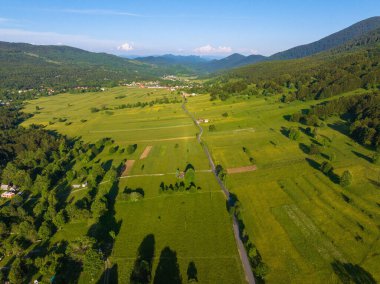 Hırvatistan 'ın Velebit Dağı eteğindeki Lika bölgesindeki Krasno vadisi