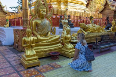 Chiang Mai, Tayland yakınlarındaki Doi Suthep tapınağı