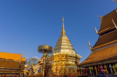 Chiang Mai, Tayland yakınlarındaki Doi Suthep tapınağı