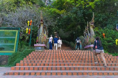 Chiang Mai, Tayland yakınlarındaki Doi Suthep tapınağı