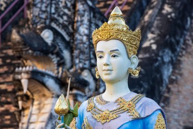 Wat Chedi Luang Tapınağı, Chiang Mai, Tayland 