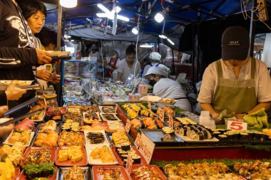 The night market in Chiang Mai, Thailand clipart