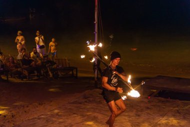 Fireshow in Koh Phi Phi Don, Tayland
