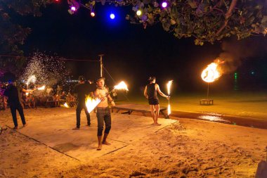 Fireshow in Koh Phi Phi Don, Tayland
