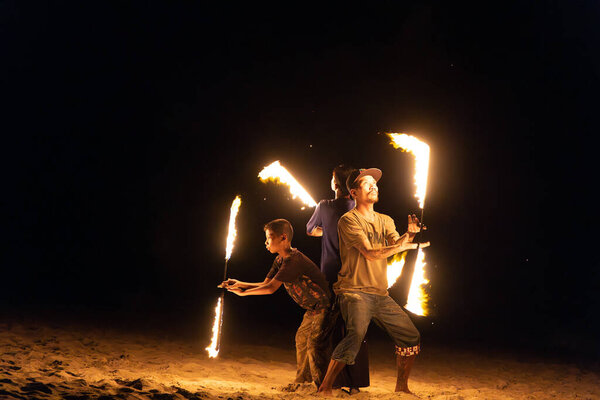 Fireshow in Koh Lanta, Thailand