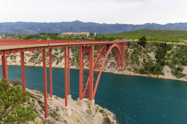 Hırvatistan 'daki Maslenica Köprüsü