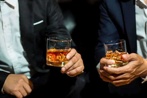 Whisky Przyjazną Imprezę Barze Lub Restauracji — Zdjęcie stockowe