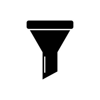 beyaz arkaplandaki simge vektörünü sırala, katı işaret düz illüstrasyon..