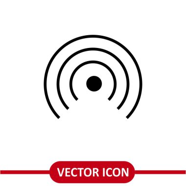 Beyaz arkaplan üzerindeki sıcak nokta vektör simgesi basit düz modayı çizimi...